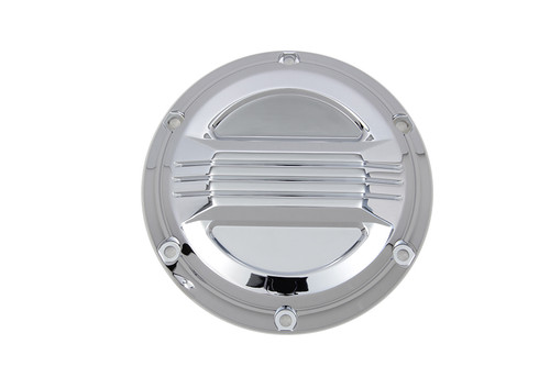 V-Twin #77912 - Chrome Air Flow Derby Cover