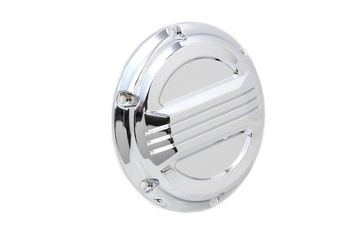 V-Twin #77912 - Chrome Air Flow Derby Cover