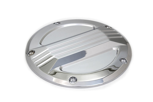 V-Twin #77911 - Chrome Air Flow Derby Cover