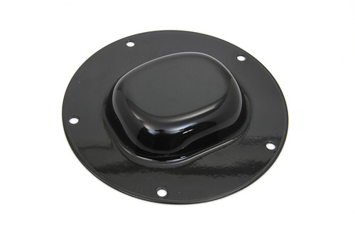 V-Twin #77927B - Black Nostalgic 5-Hole Derby Cover