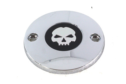 V-Twin #78506S - M8 Ignition System Cover Skull Chrome