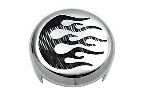 V-Twin #76636FB4 - Flame Accent Horn Cover