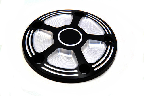 V-Twin #78096 - Black Contrast 5-Hole Point Cover