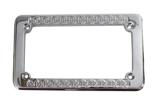 V-Twin - License Plate Frame Maltese Style Chrome