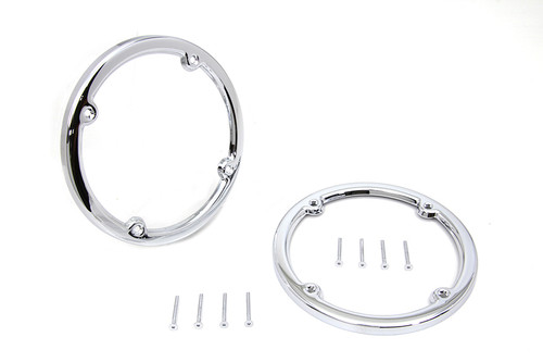 V-Twin #78169 - Chrome Rear Tour-Pak Speaker Trim Set