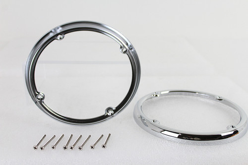 V-Twin #78269 - Chrome Rear Tour-Pak Speaker Trim Set
