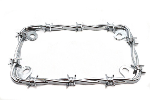V-Twin - Barbed Wire License Plate Frame