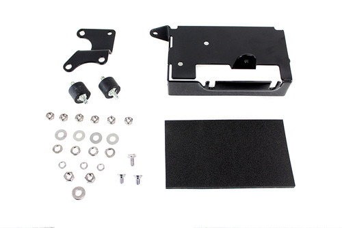 V-Twin #19407B - Battery Carrier Kit Black
