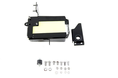 V-Twin #19586B - Battery Carrier Kit Black