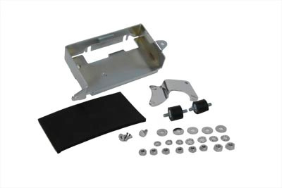 V-Twin #19253 - Chrome Battery Carrier Kit