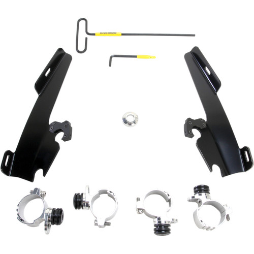Memphis Shades #MEB1999 - Batwing - Mounting Kit - Black - XL