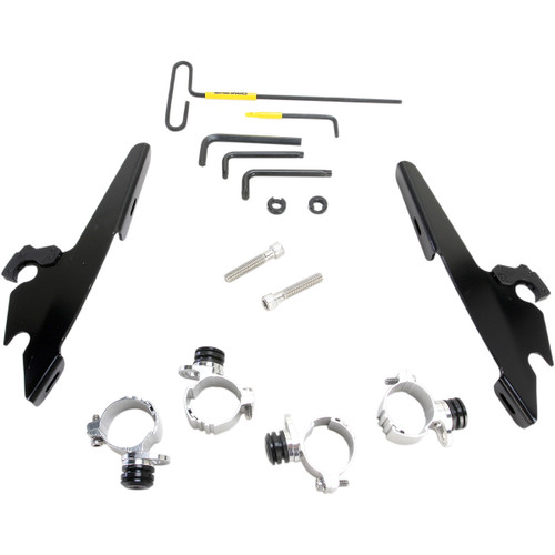 Memphis Shades #MEB2009 - Batwing - Mounting Kit - Black - XL48