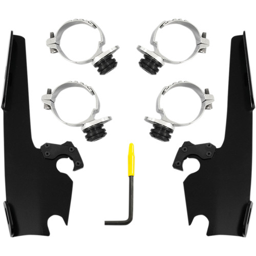 Memphis Shades #MEB2013 - Fats/Slim Mounting Kit - Black - FXDL