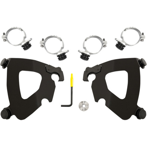 Memphis Shades #MEB2014 - Gauntlet Mounting Kit - Black - FXDL '14-'17