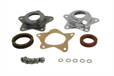 V-Twin #70005 - Chrome Wheel Hub Bearing Thrust Plate Kit