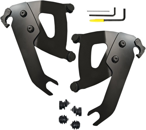 Memphis Shades #MEB2048  - Road Warrior Mounting Kit - Black - FLSL