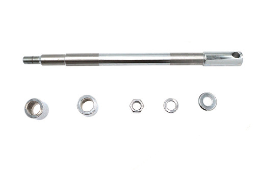 V-Twin - Chrome Front Axle Kit 12-15/16 inch Overall Length