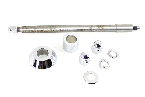 V-Twin - FXSTD Front Axle Kit Chrome 10-5/8 inch Length