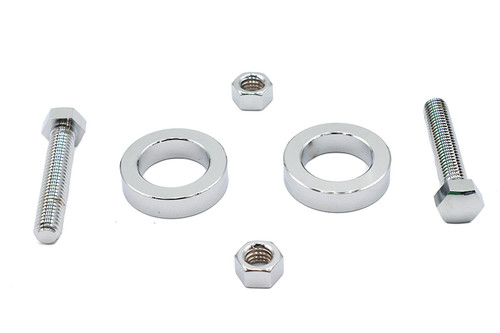 V-Twin - Chrome Rear Axle Adjuster Kit
