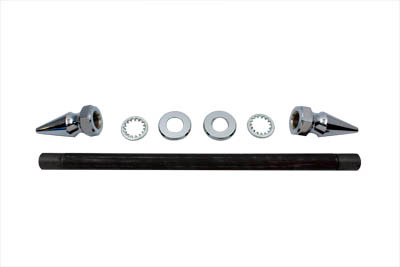 V-Twin - Chrome Rear Axle Kit Pike Type