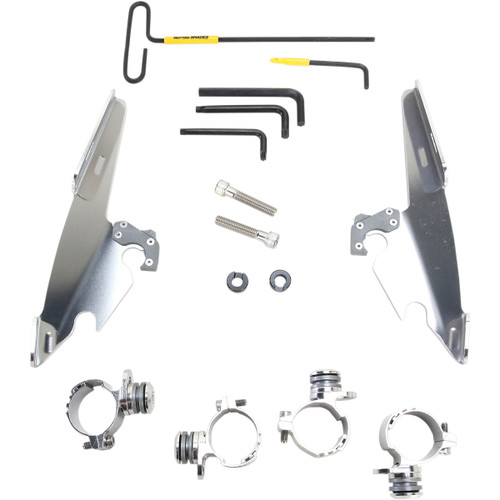 Memphis Shades #MEK2009 - Batwing - Mounting Kit - Polished - XL48