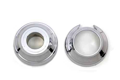 V-Twin #78302 - Front Axle Spacer Set Chrome