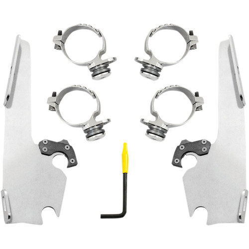 Memphis Shades #MEK2013 - Fats/Slim Mounting Kit - Polished - FXDL