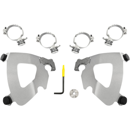 Memphis Shades #MEK2014 - Gauntlet Mounting Kit - Polished - FXDL '14-'17