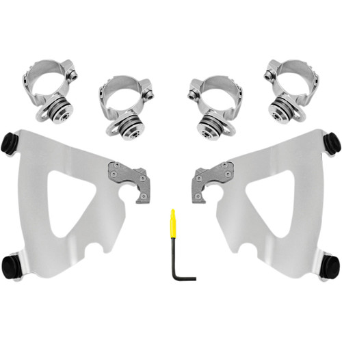 Memphis Shades #MEK2038 - Road Warrior Mounting Kit - Polished - Harley-Davidson®