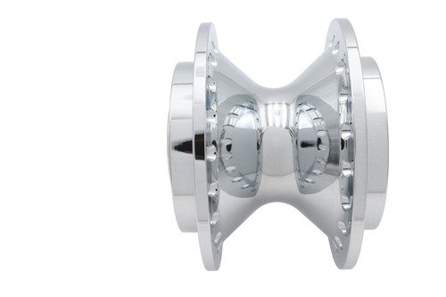 V-Twin #76801 - Chrome Front Wheel Hub 1 inch Bearings