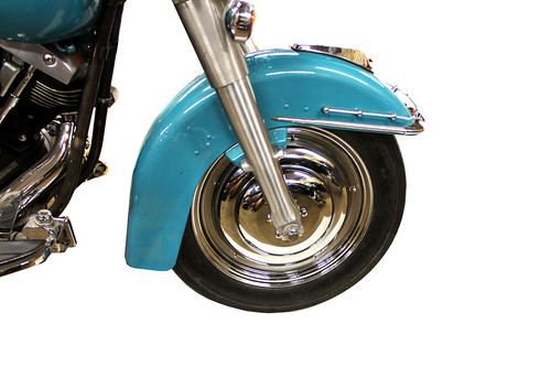 V-Twin - 16 inch Front Wire Wheel Cover Set Chrome