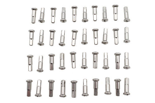 V-Twin #16-0500SS - Spoke 40 Piece Stainless Steel Nipple Set