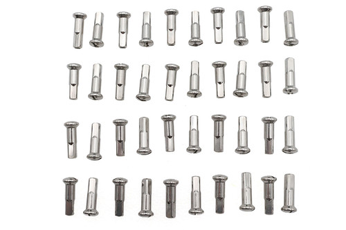 V-Twin #90006 - Spoke 40 Piece Chrome Nipple Set