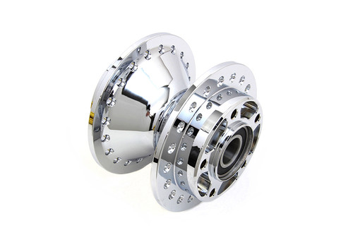 V-Twin #76817ABS - Front Wheel Hub Chrome