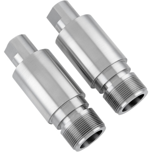 Cycle Visions #CV7115 - Fork Tube Extensions - 49 mm - Extends +1" - Chrome