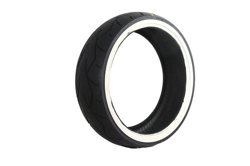 Vee Rubber #16-4987 - Vee Rubber 180/50R X 18 inch Whitewall Tire