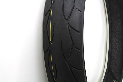 Vee Rubber #16-4998 - Vee Rubber 120/70H X 21 inch Whitewall Tire