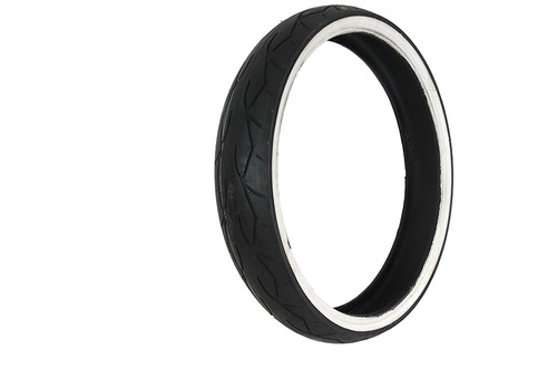 Vee Rubber #16-4993 - Vee Rubber 130/50 X 23 inch Whitewall Tire