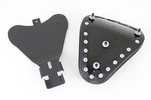 Bates - Bates Solid Mount Solo Seat Black Leather