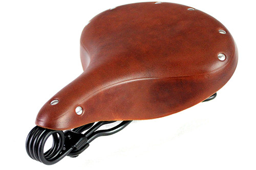 Corbin Gentry #65054A - Double Steel Saddle Solo Seat Honey Brown
