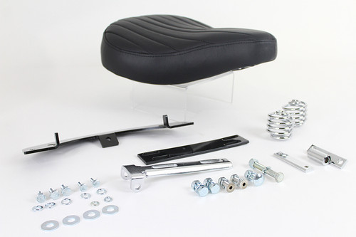 Bates - Black Leather Solo Seat Kit
