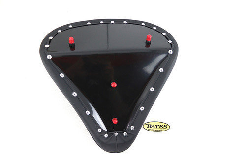 V-Twin #77160S - Black Suede Solo Seat Large Pan