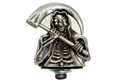 V-Twin - Grim Reaper Front Fender Top Ornament Silver