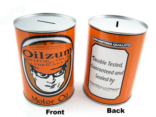 V-Twin #68300 - Oilzum Oil Can Coin Bank Set