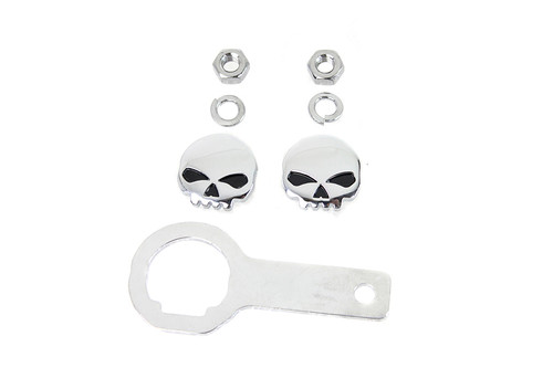 V-Twin #77351B1 - Skull License Plate Bolt Kit