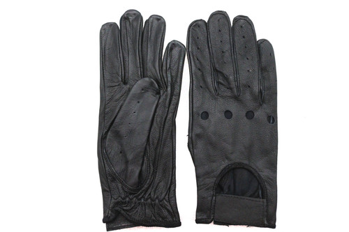  #100-43 - Black Summer Riding Gloves Medium