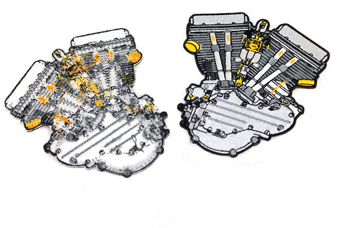 V-Twin - Panhead Motor Patch Set
