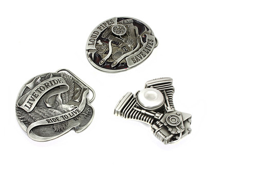 V-Twin - V-Twin Evolution Series Belt Buckle Set