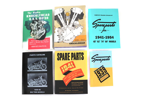 V-Twin - Knucklehead 6 Piece Manual Set