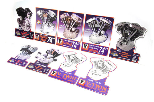 V-Twin - Motor Model Plaque Set